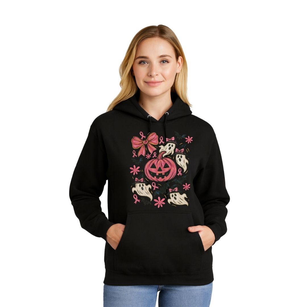 Pink Pumpkin & Ghost Hoodie