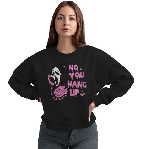 Rhinestone Ghostface “No, You Hang Up” Crewneck