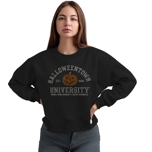 Rhinestone Halloweentown University Crewneck
