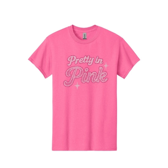 Pretty in Pink Rhinestone T-Shirt