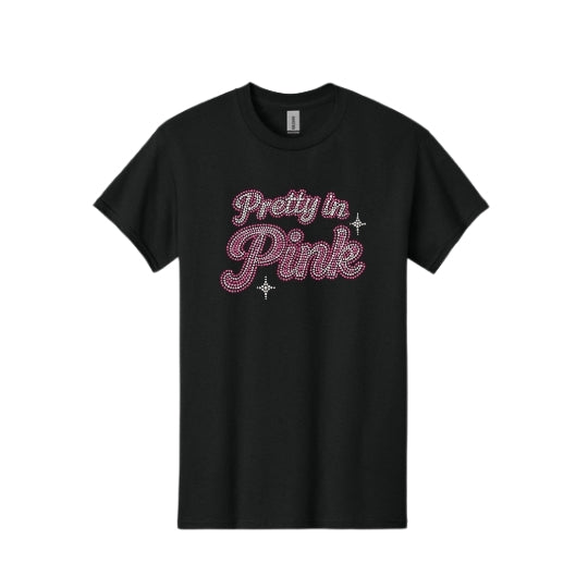 Pretty in Pink Rhinestone T-Shirt