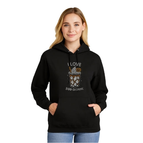 Rhinestone Boo-ba Drink Hoodie