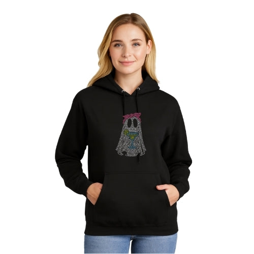 Rhinestone Bookish Ghost Hoodie