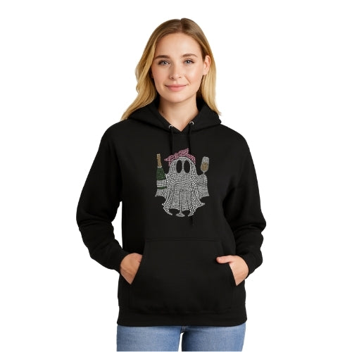 Rhinestone Party Ghost Hoodie
