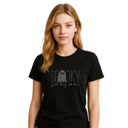 Rhinestone “Spooky Season” Ghost T-Shirt