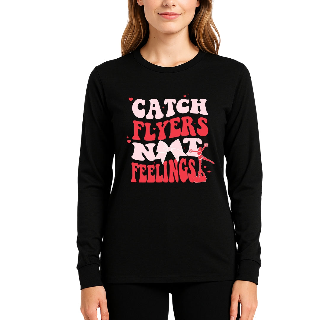 Catch Flyers Not Feelings” Cheer-Inspired Valentine’s Merch