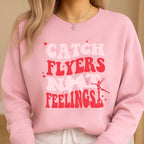 Catch Flyers Not Feelings” Cheer-Inspired Valentine’s Merch