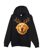 Reindeer Golden Retriever Christmas Design – Cute Holiday Dog Graphic
