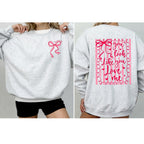 “You Look Like You Love Me” Sweatshirt – Valentine Crewneck | Self Love Pink Bow Sweater | Cute Flirty Cozy Pullover