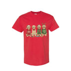 Merry & Furry Tees:Golden Retriever Christmas Dogs Design – Festive Holiday Dog Lover Gift