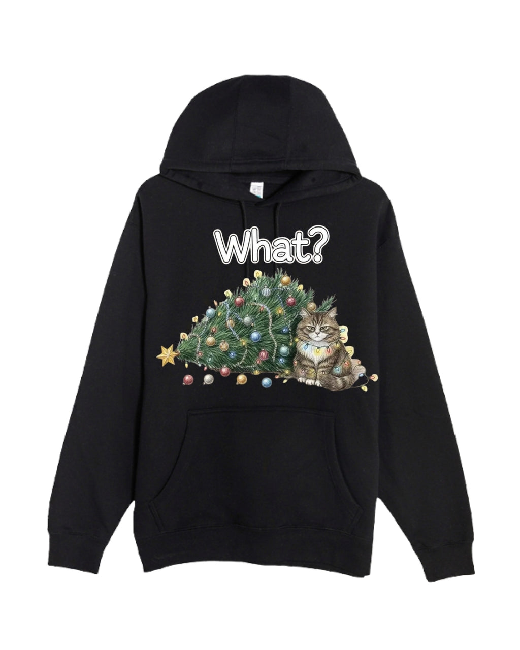 “What?” Holiday Cat Lover Gift