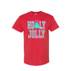 Holiday Shirt -Holly Jolly Gingham Christmas