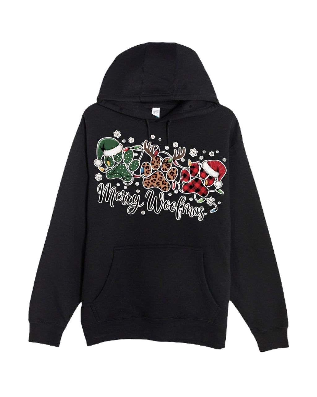 Merry Woofmas Paw Print Apparel – Festive Dog Lover Christmas Gift
