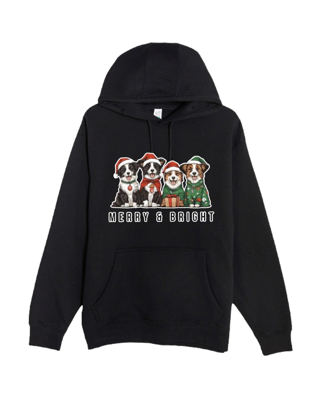 Merry & Bright Border Collie Christmas Design – Festive Holiday Dog Lover Gift
