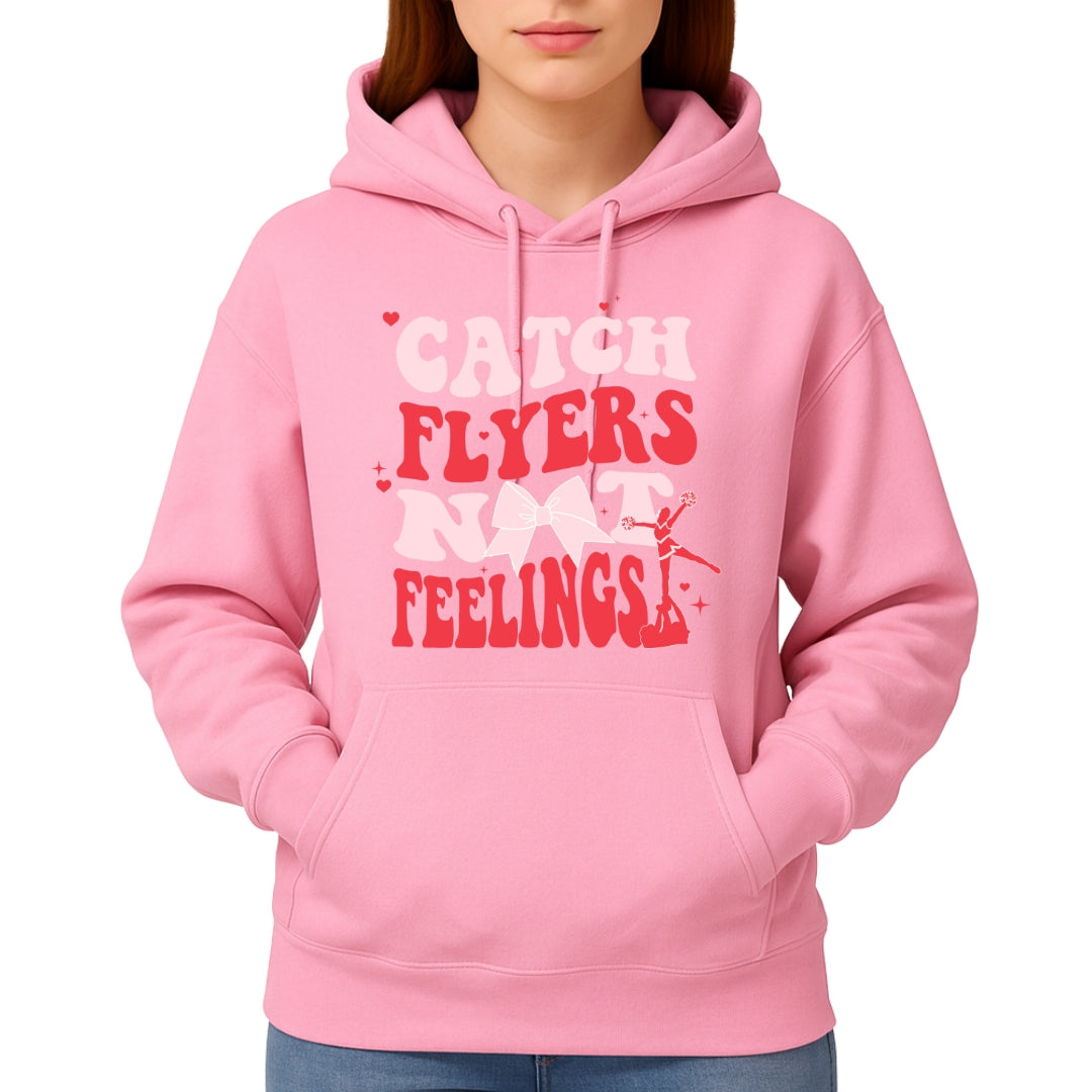 Catch Flyers Not Feelings” Cheer-Inspired Valentine’s Merch