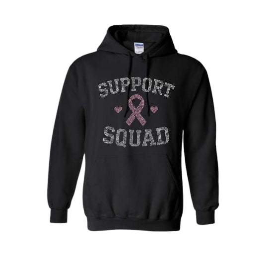 Support Squad Rhinestone Hoodie