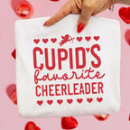 Cupid’s Favorite Cheerleader Valentine Shirt | Cheerleader Valentine Sweatshirt | Cheer Love Apparel