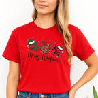 Merry & Furry Tees: Merry Woofmas Paw Print Apparel – Festive Dog Lover Christmas Gift