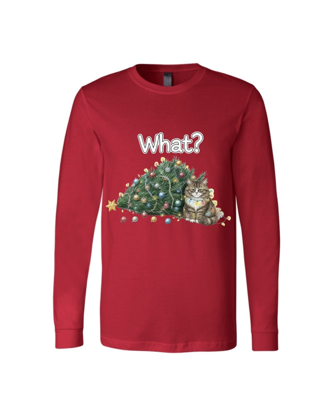 “What?” Holiday Cat Lover Gift