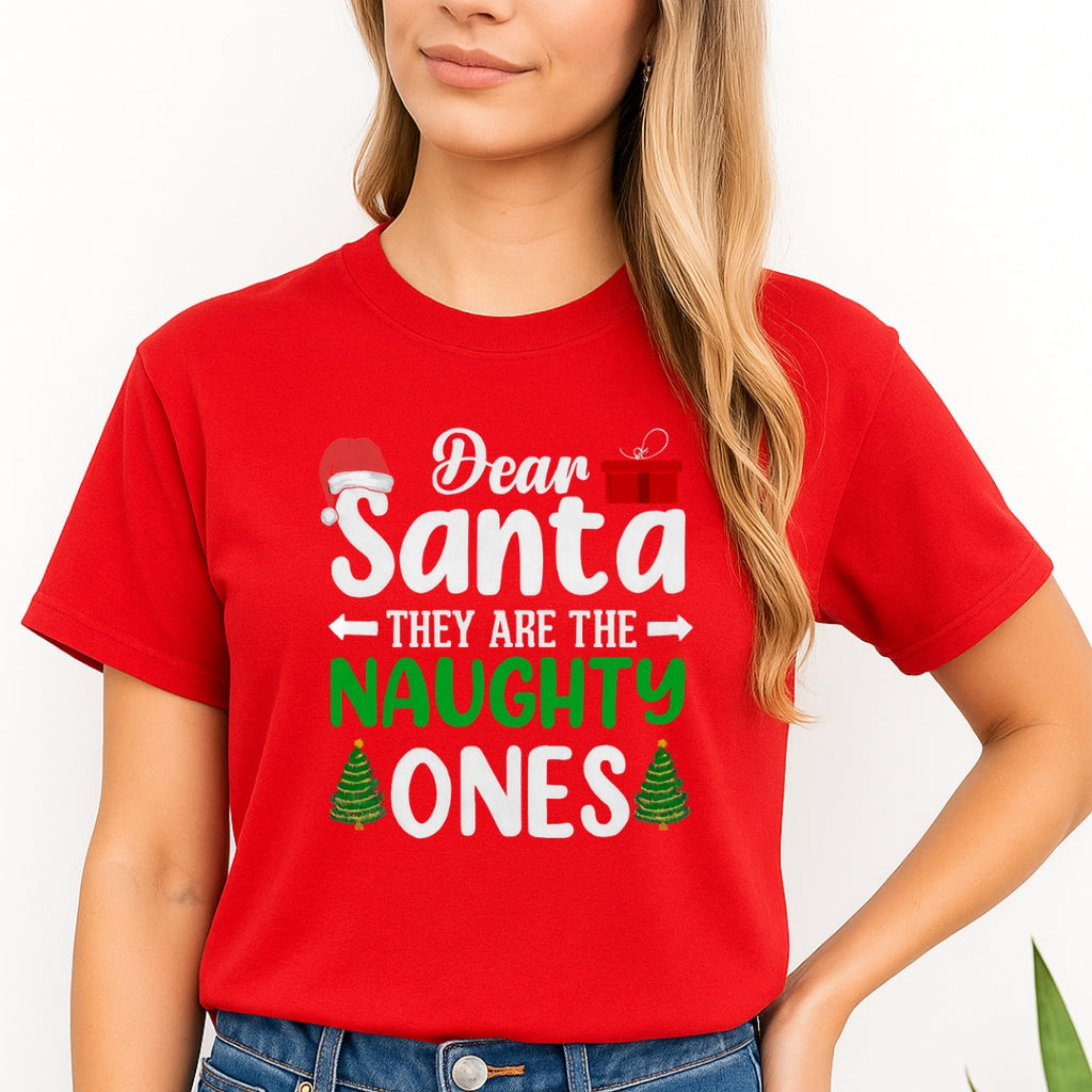 FUNNY HOLIDAY SHIRT:Dear Santa, They Are the Naughty Ones