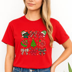 Merry & Furry Tees: Paw Print Christmas Apparel – Festive Dog Lover Holiday Gift