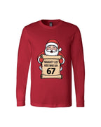 “Santa’s Naughty List Number”