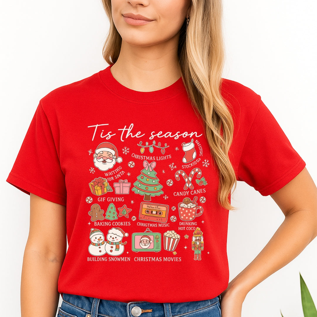 Holiday Shirt - ‘Tis the Season’ Christmas Icons
