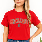 Holiday Shirt - Festive “Cheerleader” Christmas Apparel – Perfect Holiday Spirit Wear for Cheer Teams