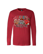 Merry Christmas Paw Print Buffalo Plaid Holiday Apparel – Cute Festive Dog Lover Design