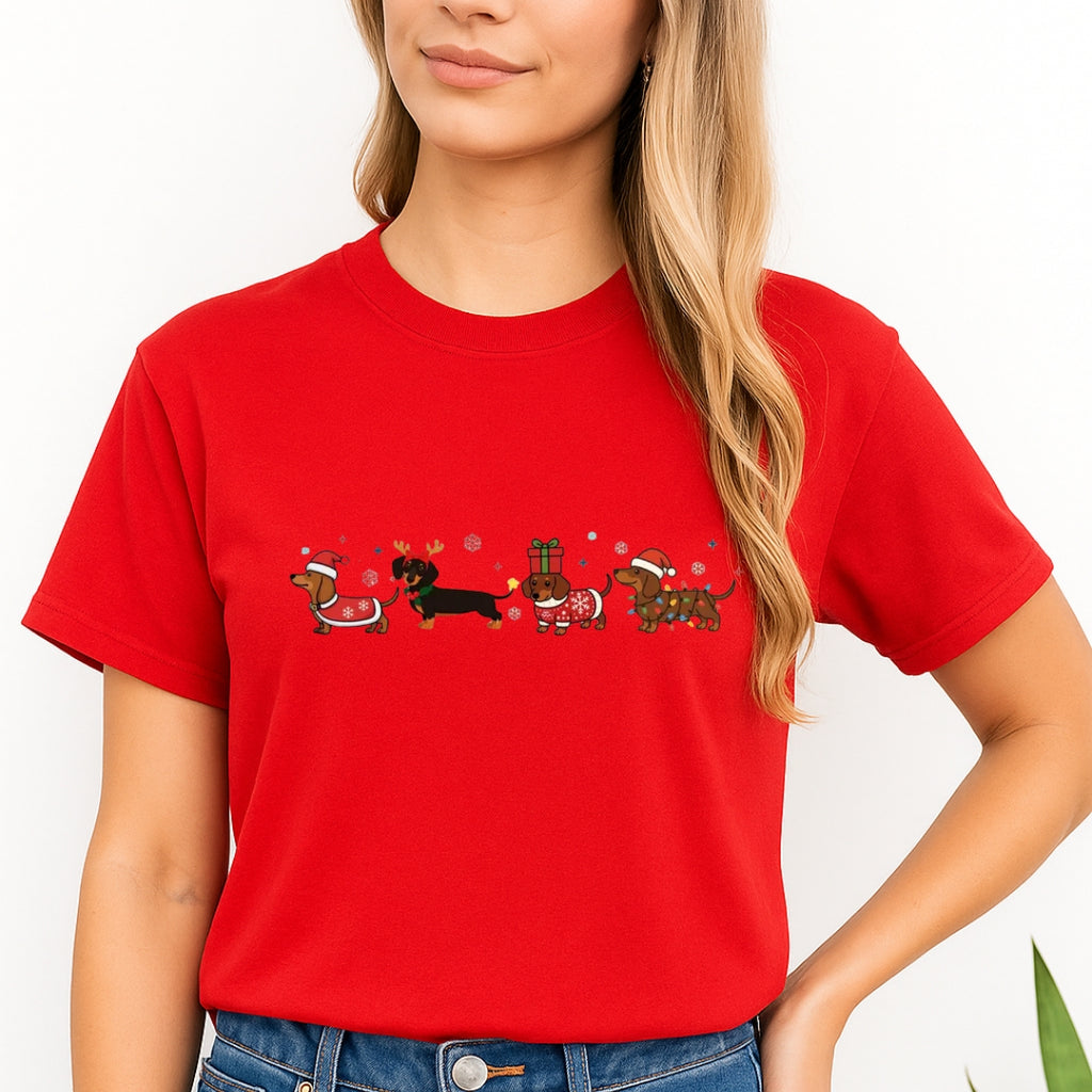 Merry & Furry Tees: Holiday Dachshund Christmas Apparel – Cute Wiener Dog Lover Gift