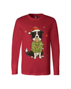 Border Collie Christmas Lights Design – Cute Holiday Dog Lover Gift