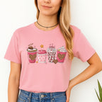 Valentine Coffee Love Sweatshirt & Tee – Cute Pink Coffee Cup Design