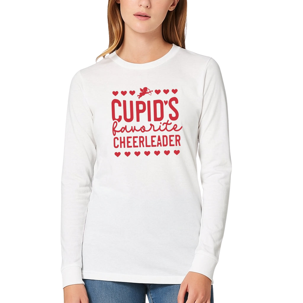 Cupid’s Favorite Cheerleader Valentine Shirt | Cheerleader Valentine Sweatshirt | Cheer Love Apparel