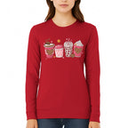 Valentine Coffee Love Sweatshirt & Tee – Cute Pink Coffee Cup Design