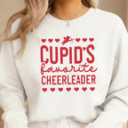 Cupid’s Favorite Cheerleader Valentine Shirt | Cheerleader Valentine Sweatshirt | Cheer Love Apparel