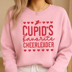 Cupid’s Favorite Cheerleader Valentine Shirt | Cheerleader Valentine Sweatshirt | Cheer Love Apparel