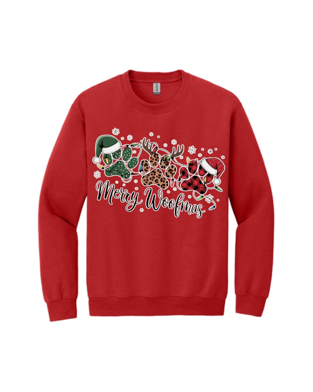 Merry Woofmas Paw Print Apparel – Festive Dog Lover Christmas Gift