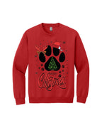 Merry Christmas Paw Print Holiday Apparel – Festive Pet Lover Christmas Design