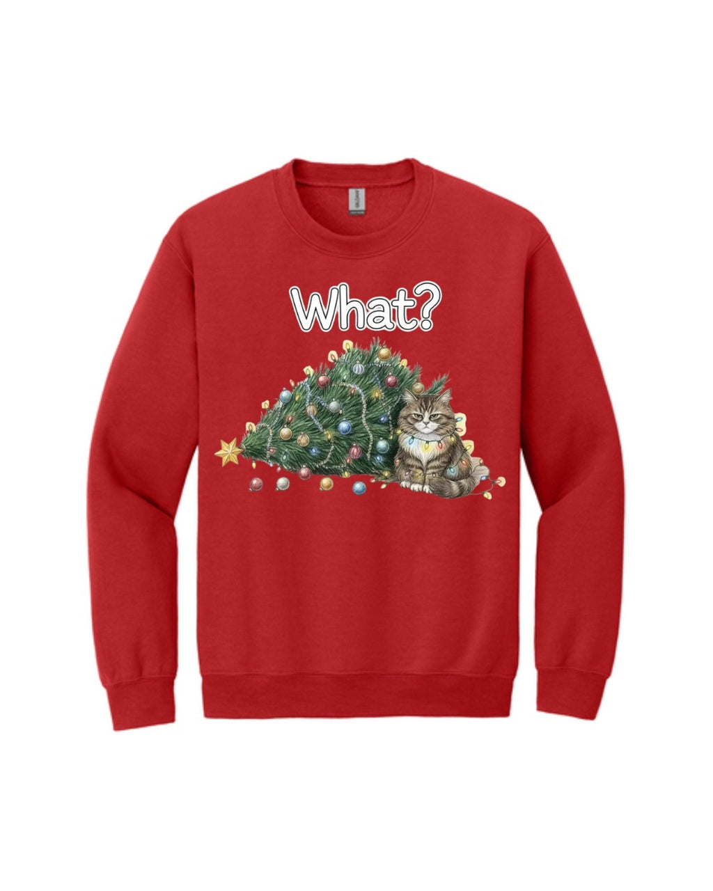 “What?” Holiday Cat Lover Gift