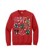 Festive Paw Prints and Christmas Trees