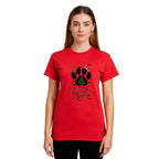 Merry & Furry Tees: Merry Christmas Paw Print Holiday Apparel – Festive Pet Lover Christmas Design