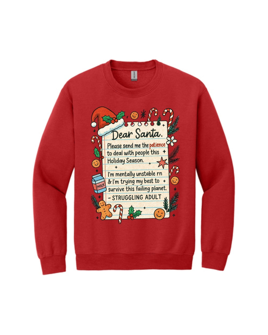 “Dear Santa: Struggling Adult Holiday Survival Design”