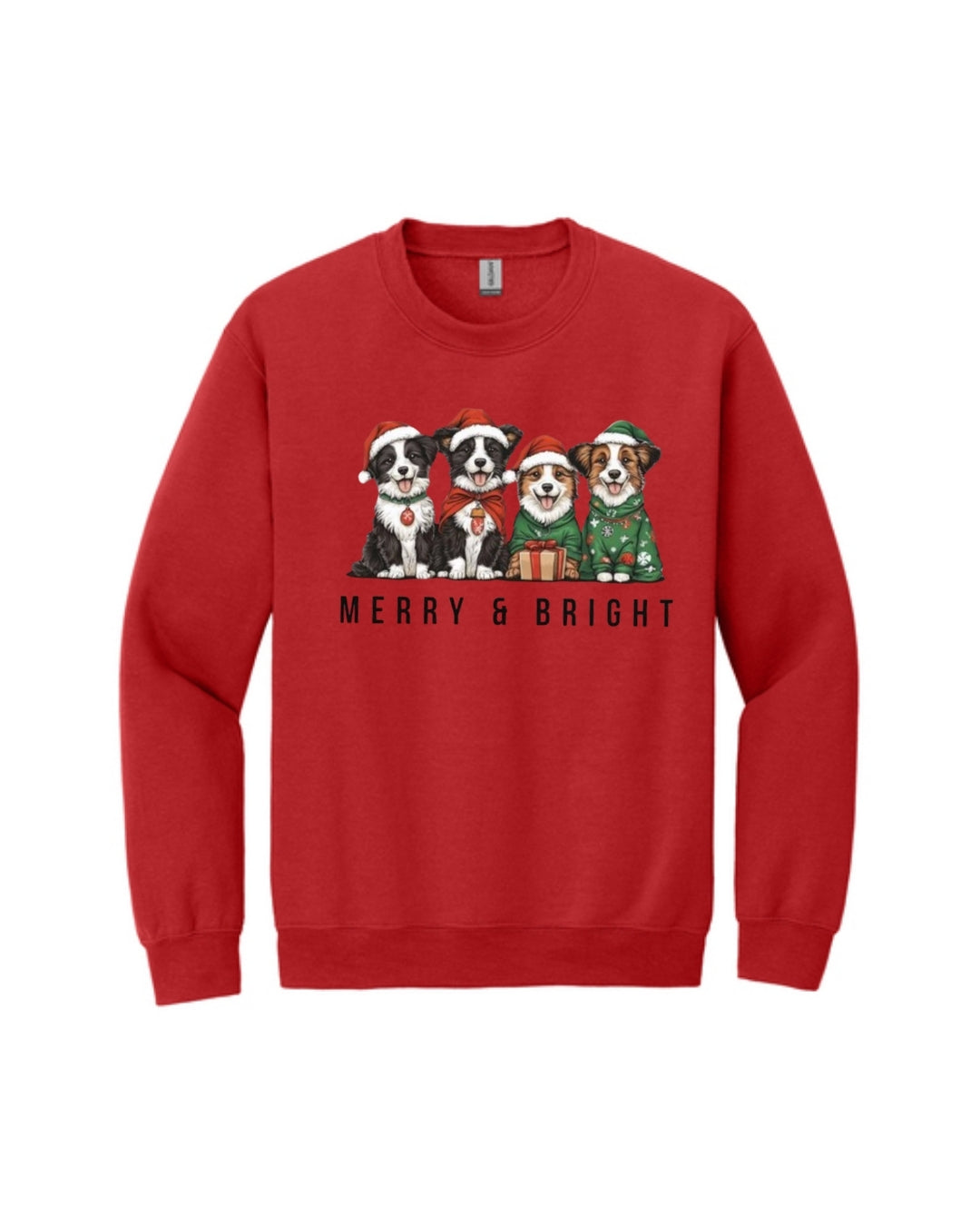 Merry & Bright Border Collie Christmas Design – Festive Holiday Dog Lover Gift