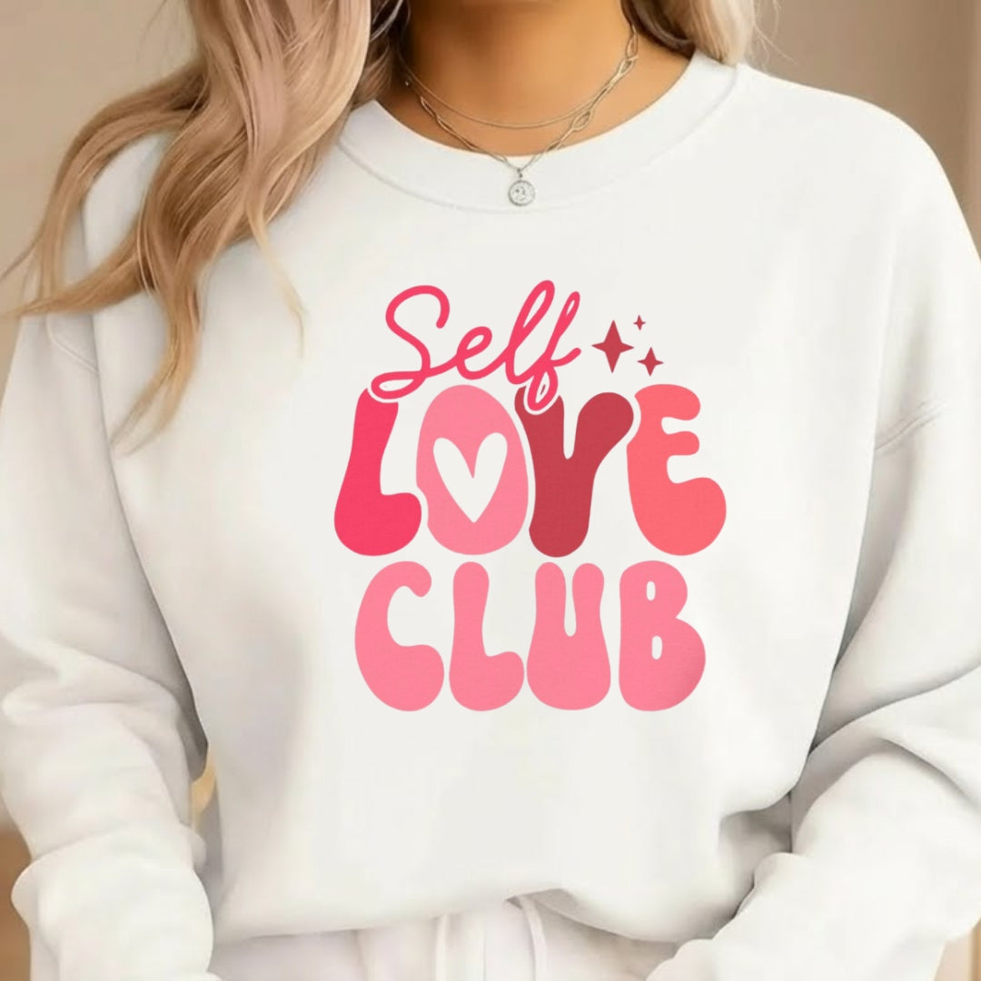 Self Love Club Sweatshirt & Tee – Valentine’s Day Self-Care Outfit
