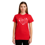 Minimalist Holiday Shirt - Festive Heart Christmas Icons