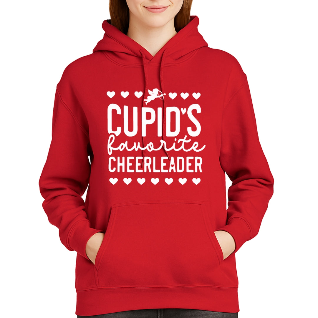 Cupid’s Favorite Cheerleader Valentine Shirt | Cheerleader Valentine Sweatshirt | Cheer Love Apparel
