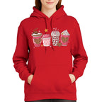 Valentine Coffee Love Sweatshirt & Tee – Cute Pink Coffee Cup Design