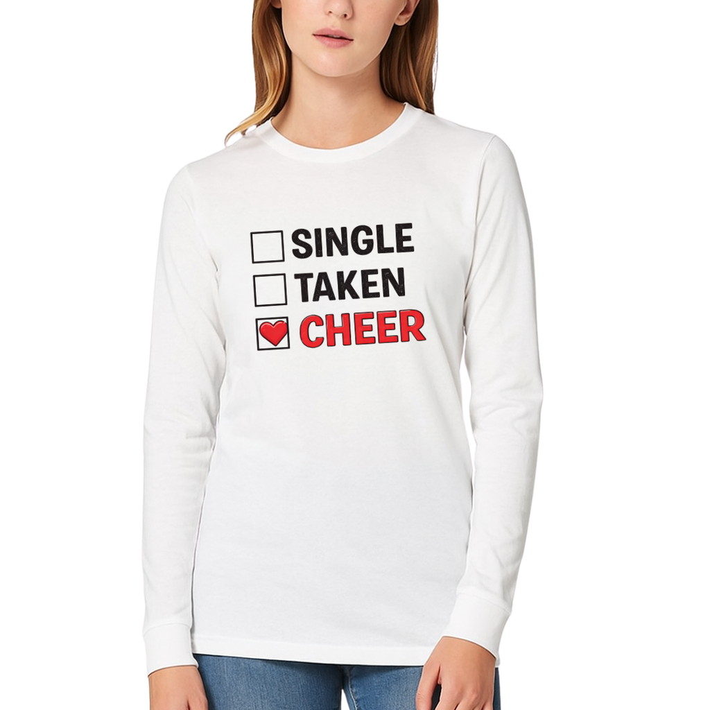 Single Taken Cheer Valentine Shirt | Cheerleader Valentine Sweatshirt | Cheer Life Apparel