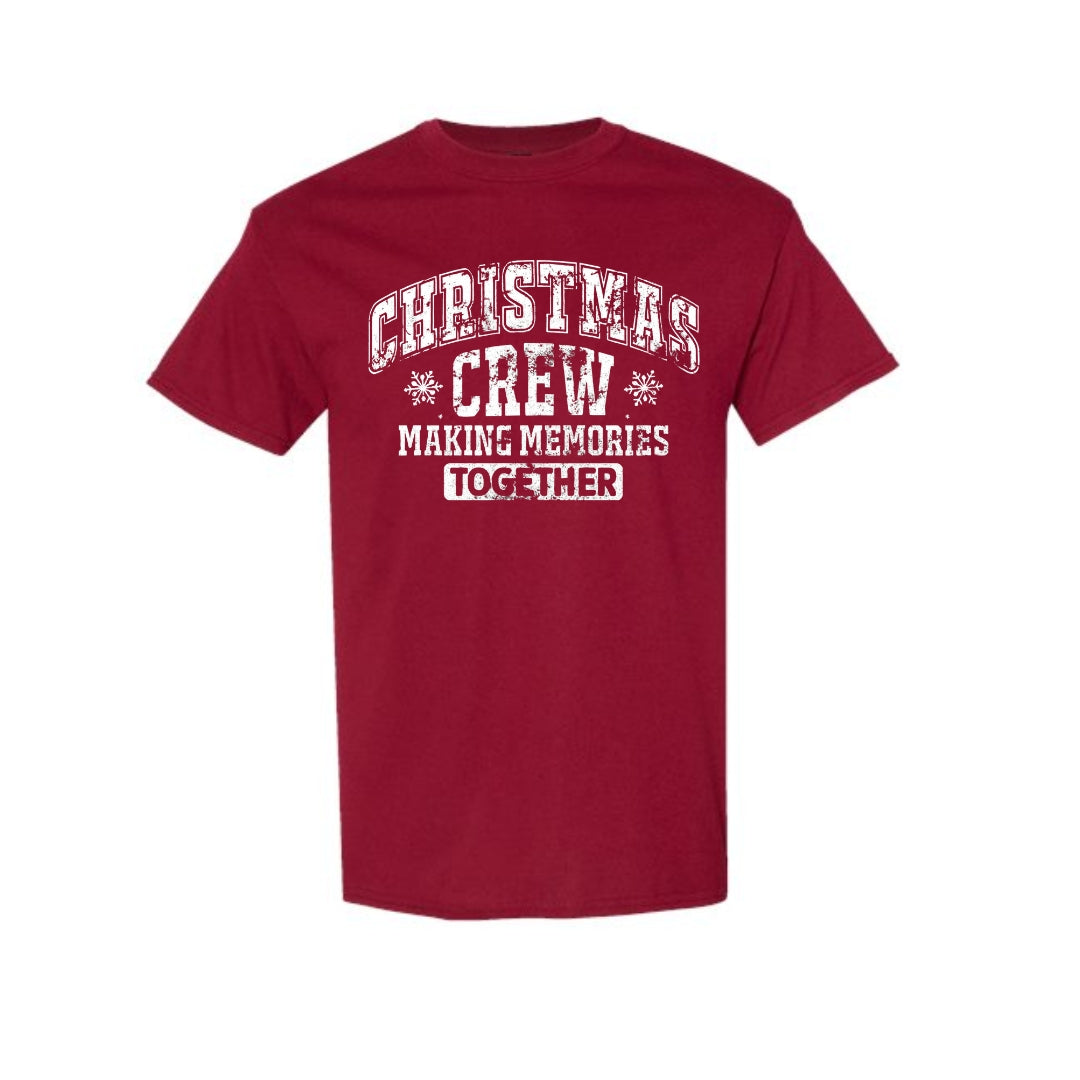 Minimalist Holiday Shirt - “Christmas Crew – Making Memories Together” Design