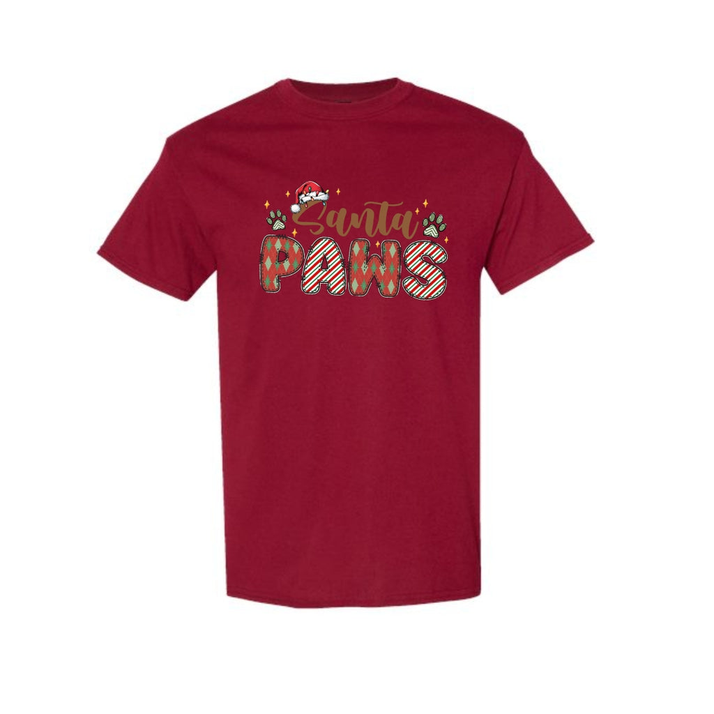 Merry & Furry Tees: Santa Paws Christmas Apparel – Cute Holiday Pet Lover Design